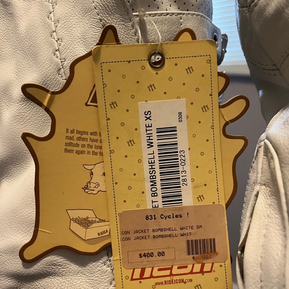 Icon Moto Leathers Jacket and Pants XS NWT - Picture 5 of 9